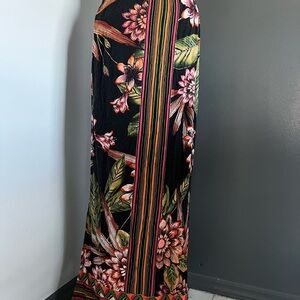 Black and Brown Maxi Pencil Skirt Resort Wear